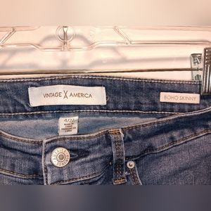Vintage America BOHO Skinny Jeans Size 4/27